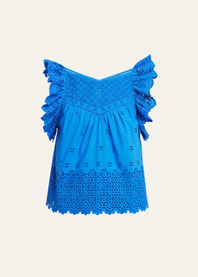 Ulla Johnson Leona Cotton Eyelet Top Product Image