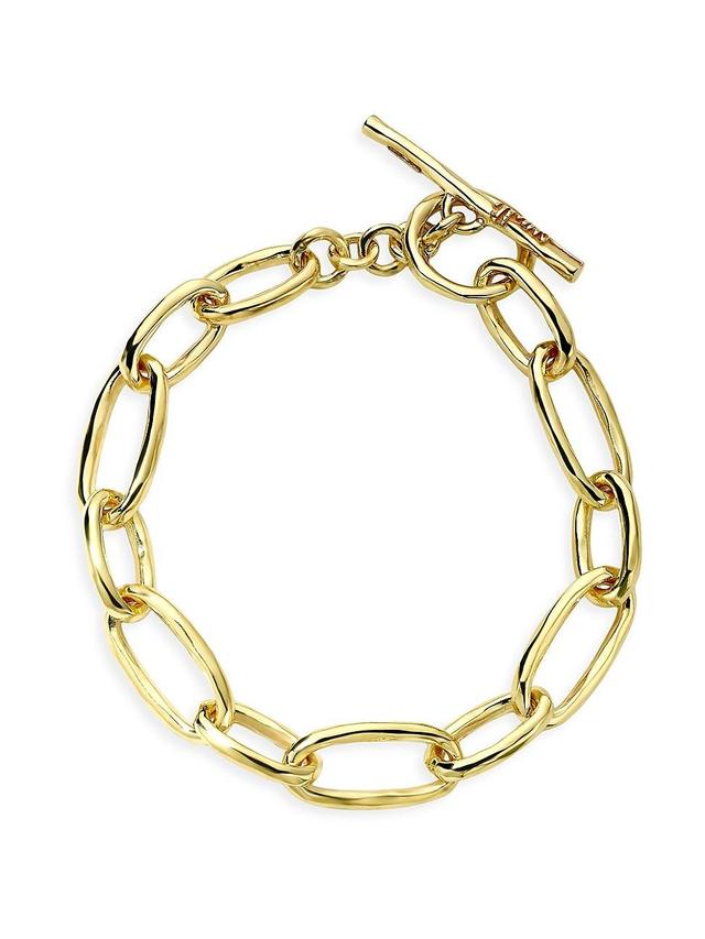 Womens Classico 18K Green Gold Oval-Link Bracelet Product Image