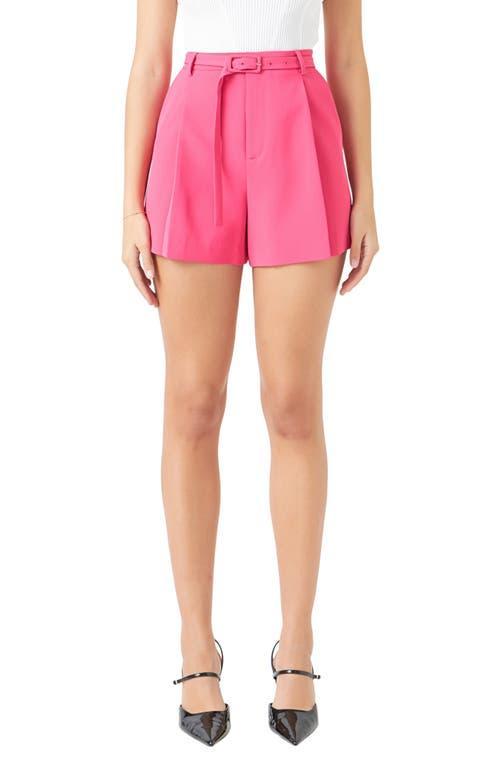 Endless Rose Belted High Waist Shorts Product Image