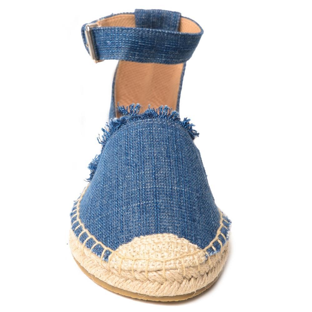 Womens Minnetonka Prima Espadrille Sandal Denim Product Image