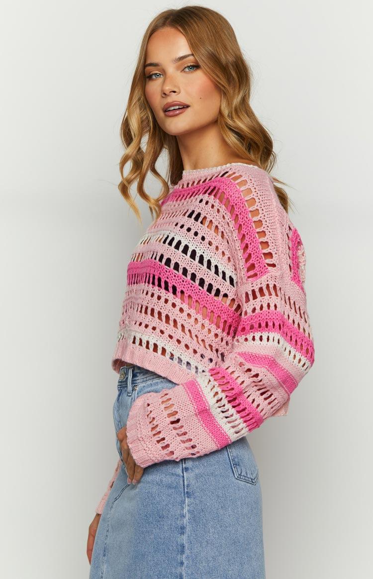 Emaline Long Weekend Multi Pink Jumper Product Image