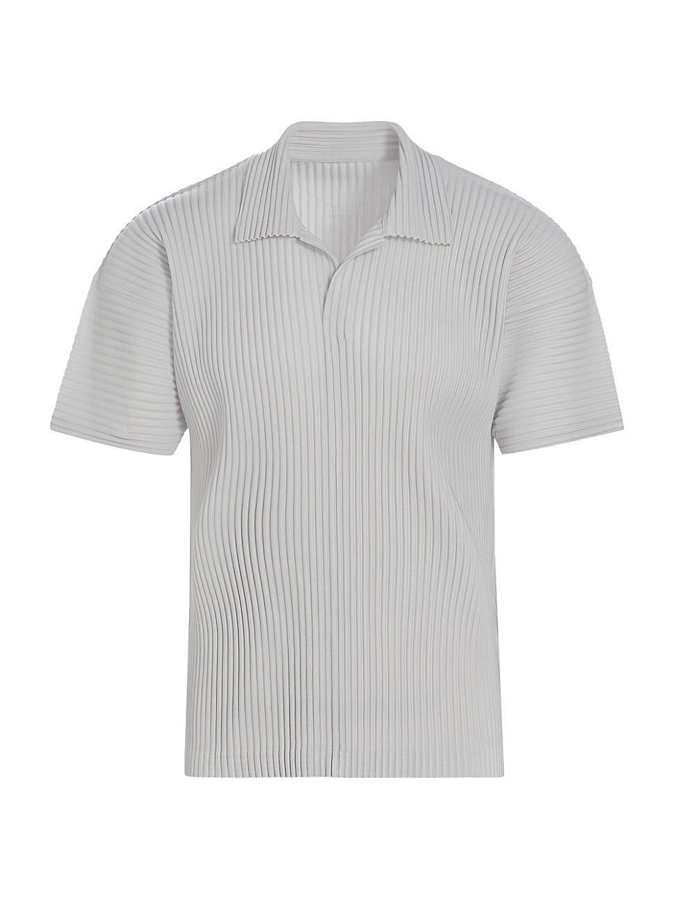 Mens Basics Pleated Polo Shirt Product Image