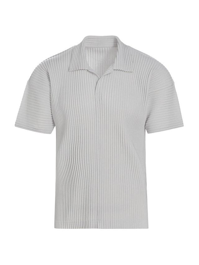 Mens Basics Pleated Polo Shirt Product Image