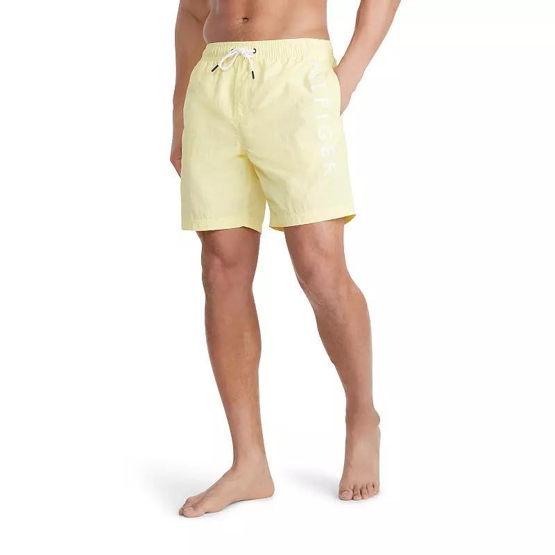 Mens Tommy Hilfiger Logo 7-inch Swim Trunks Product Image