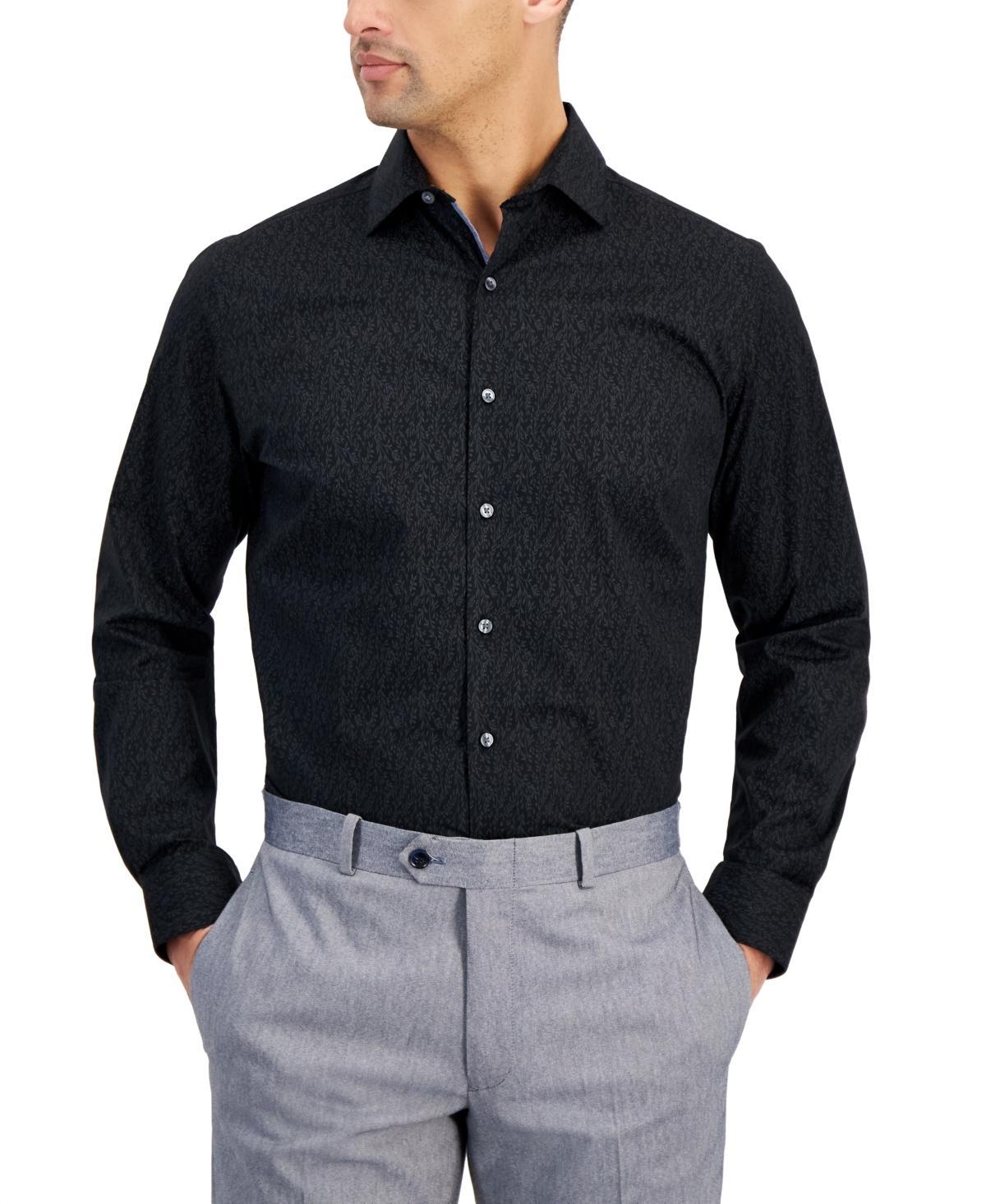 Bar Iii Slim Fit Mens Vine Print Dress Shirt, Created for Macys Product Image