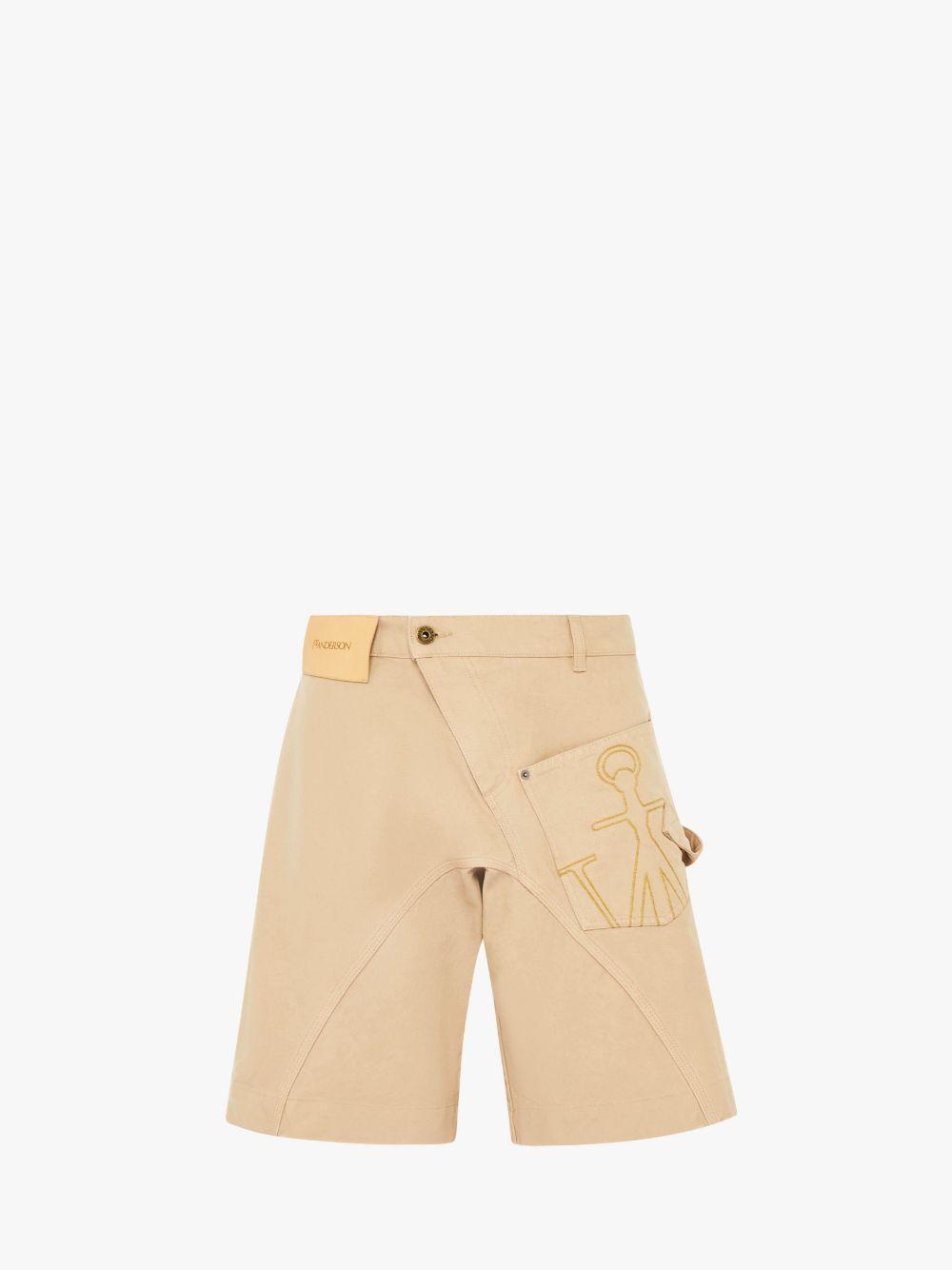 TWISTED WORKWEAR SHORTS in neutrals | JW Anderson US  Product Image