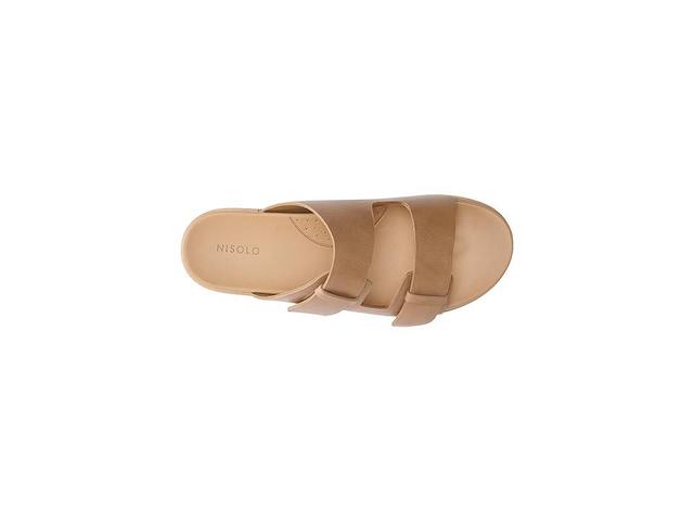 Nisolo Ella Go-To Flatform Slide (Almond) Women's Shoes Product Image