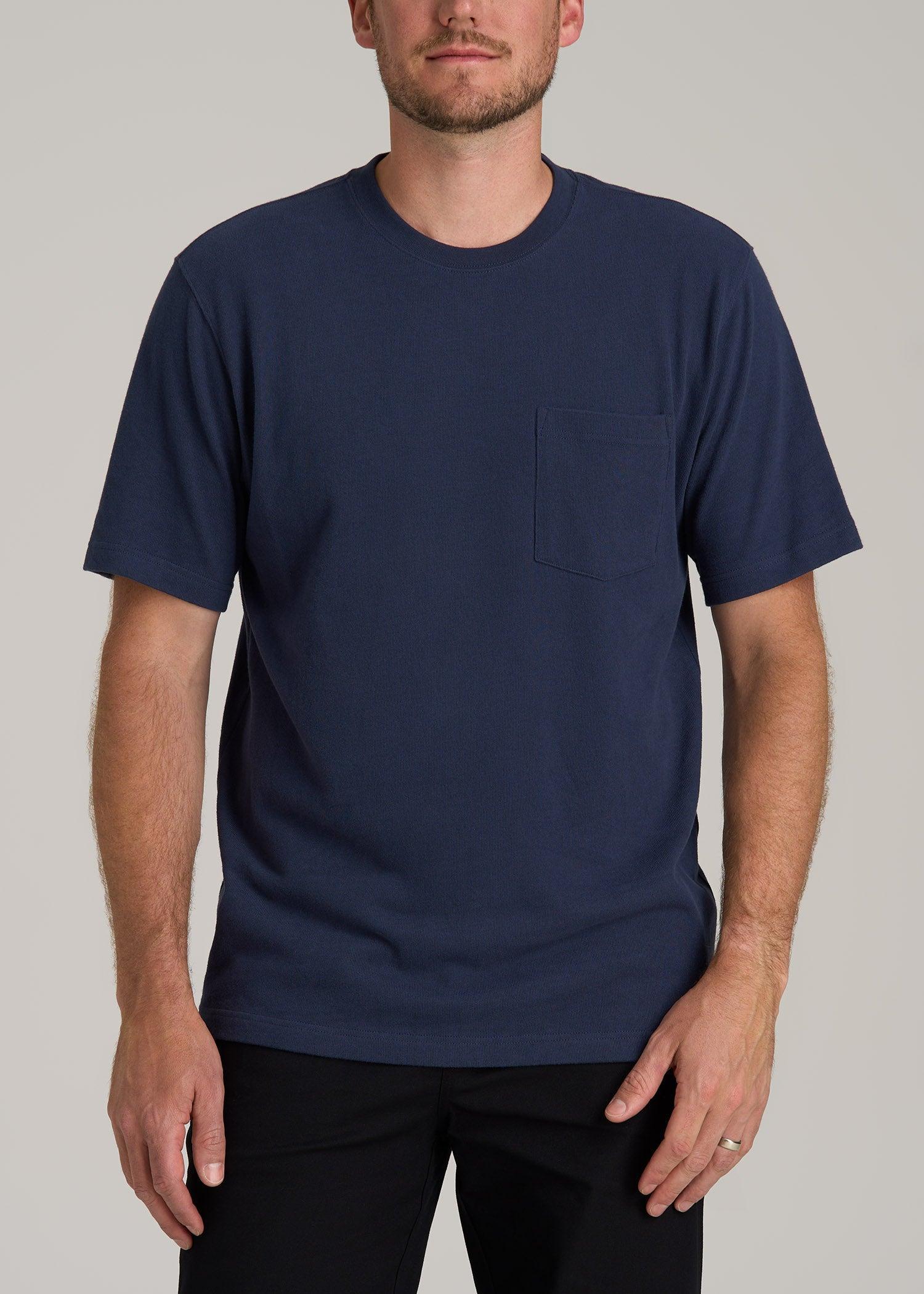 LJ&S Workwear Pocket T-Shirt for Tall Men in Midnight Navy Male Product Image