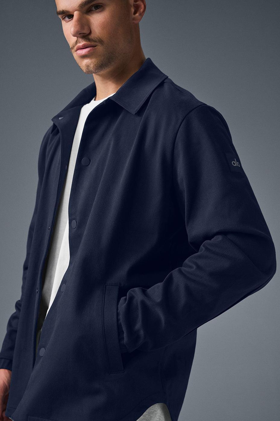 Edition Sueded Jacket - Navy Male Product Image