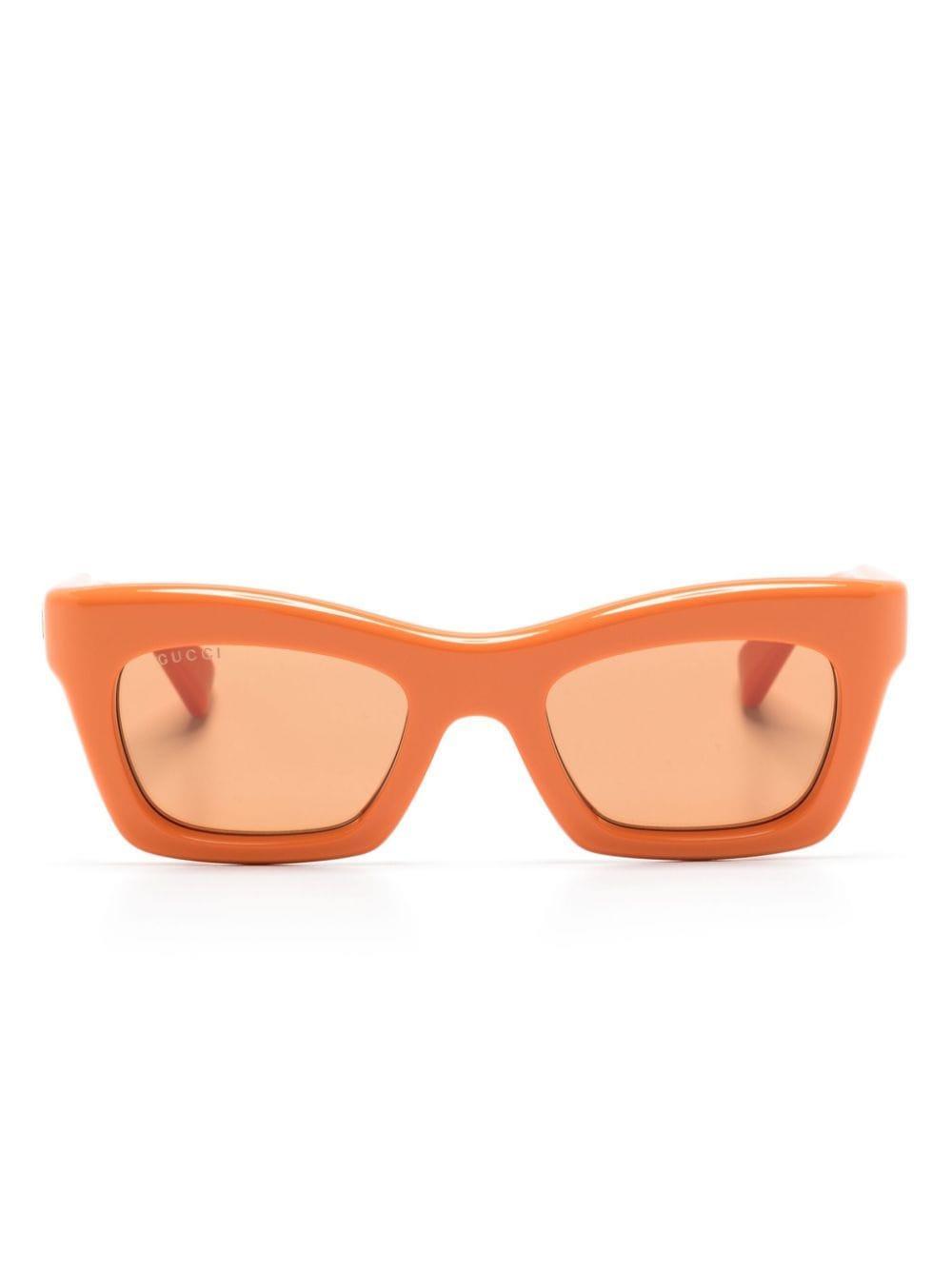 Gg1773s Butterfly-frame Sunglasses In Orange Product Image