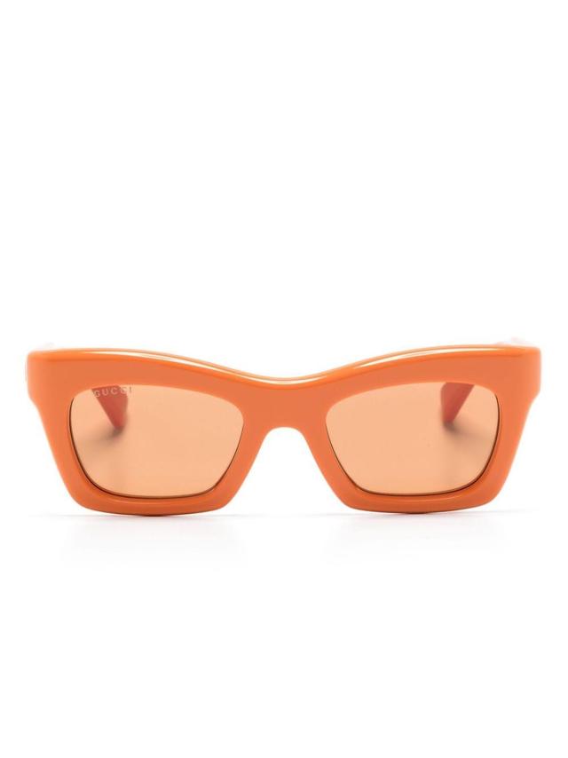 Gg1773s Butterfly-frame Sunglasses In Orange Product Image