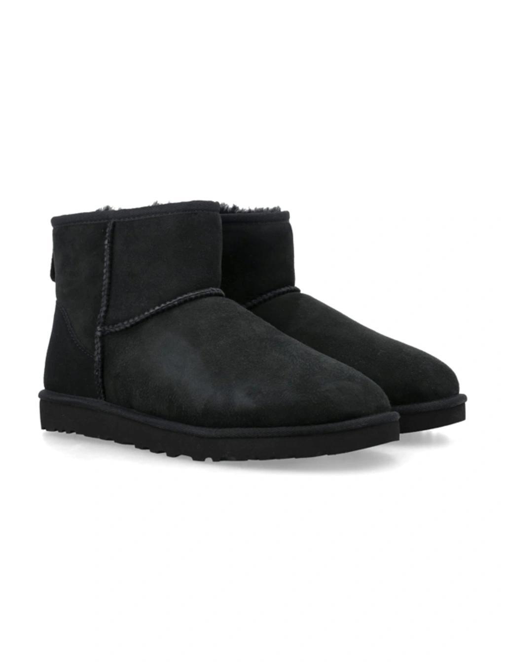 UGG Classic Mini Shearling-lined Boots In Black Product Image