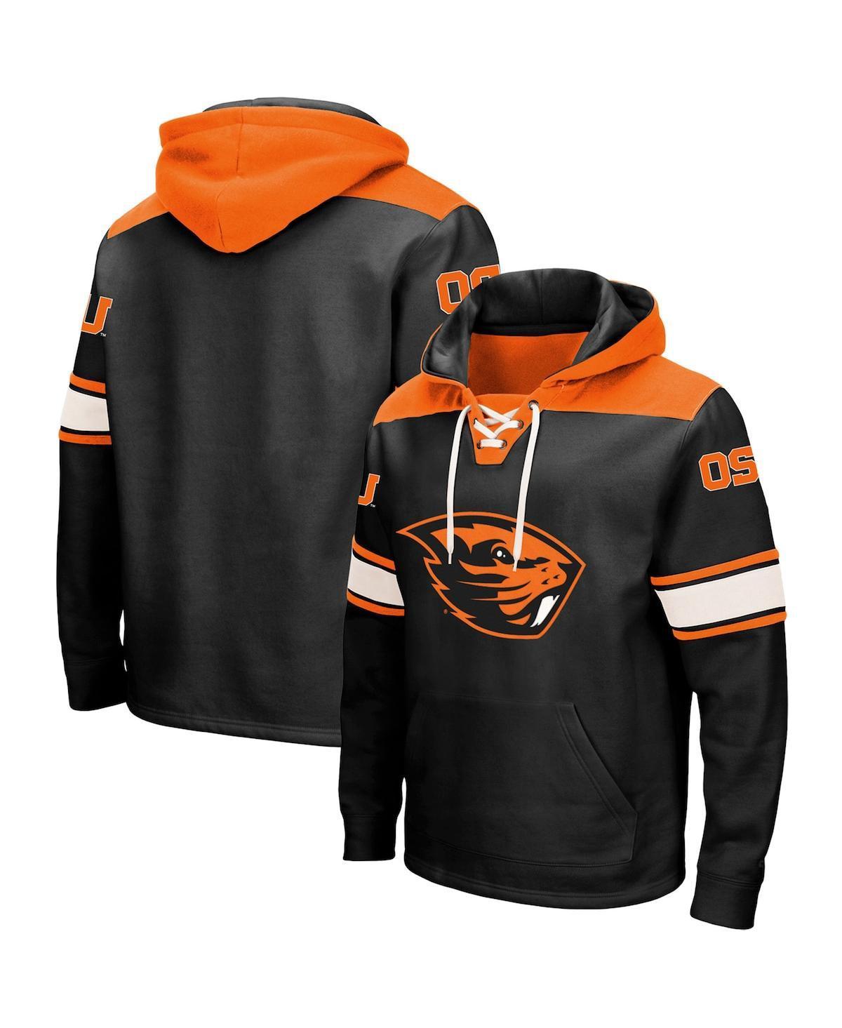 Mens Colosseum Black Oregon State Beavers 2.0 Lace-Up Hoodie Product Image