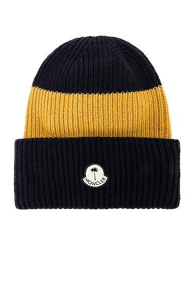 Moncler Genius x Palm Angels Beanie in Yellow Product Image