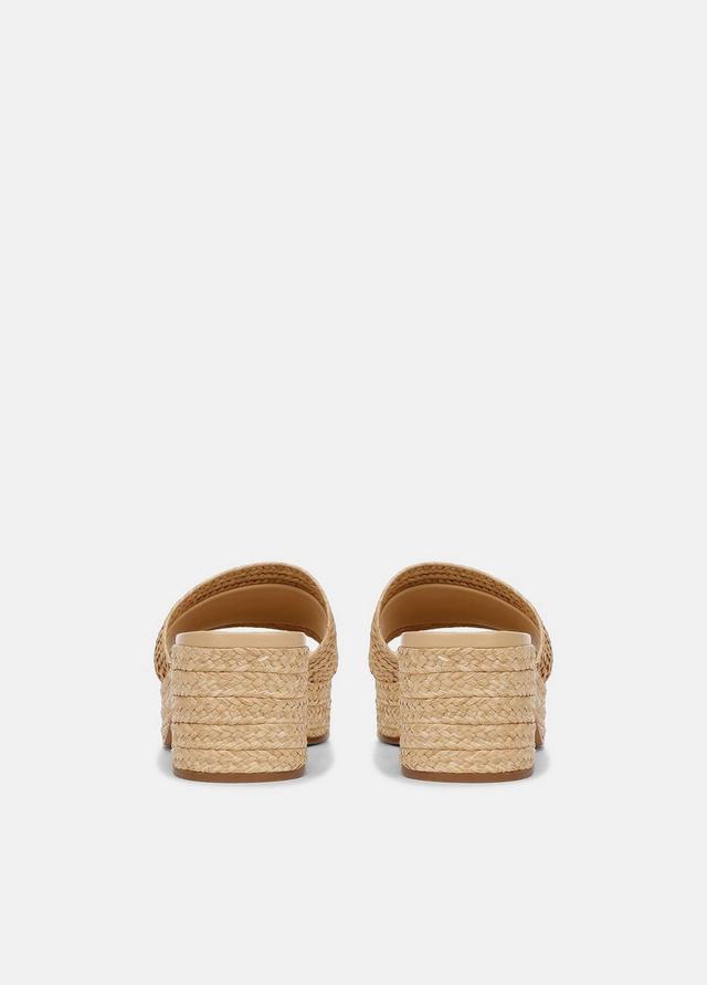 Margo Raffia Heeled Espadrille Slide Product Image