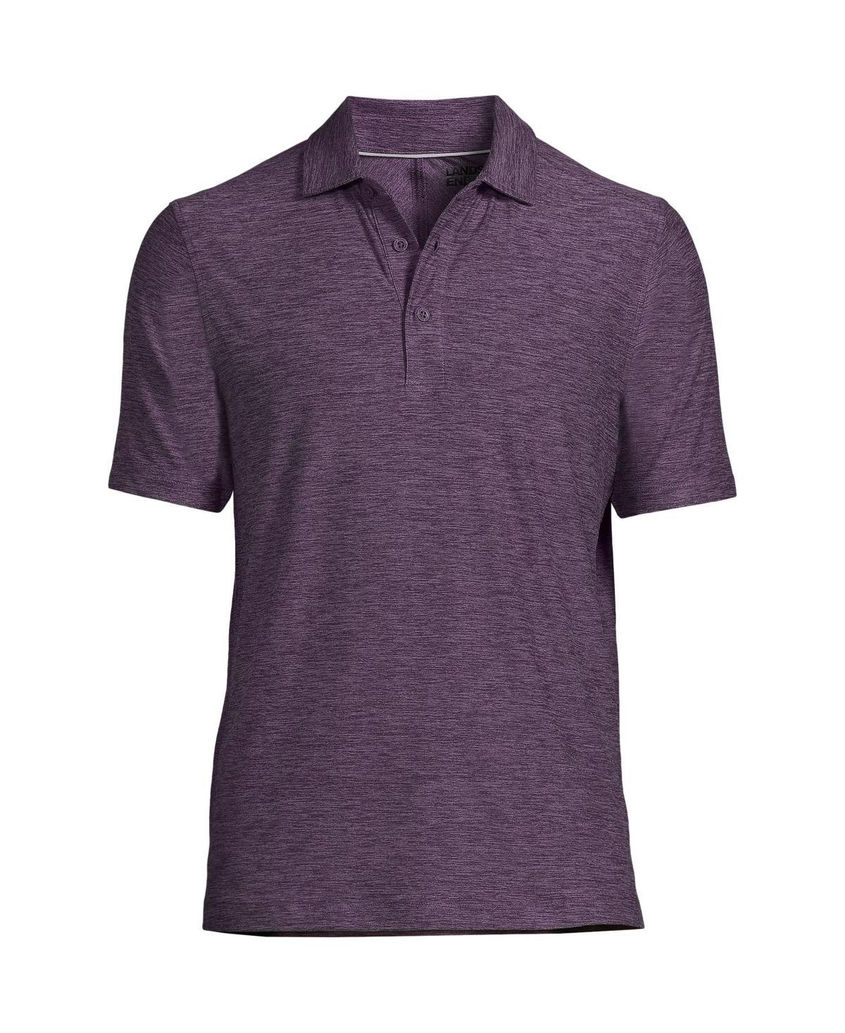 Lands End Mens Short Sleeve Performance Pieced Yoke Social Active Polo Product Image