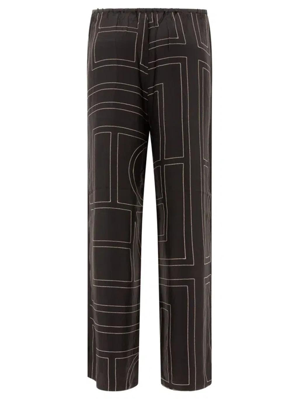 Monogram Trousers In Black Product Image