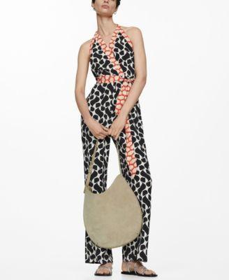 Women's Printed Bow Detail Jumpsuit Product Image