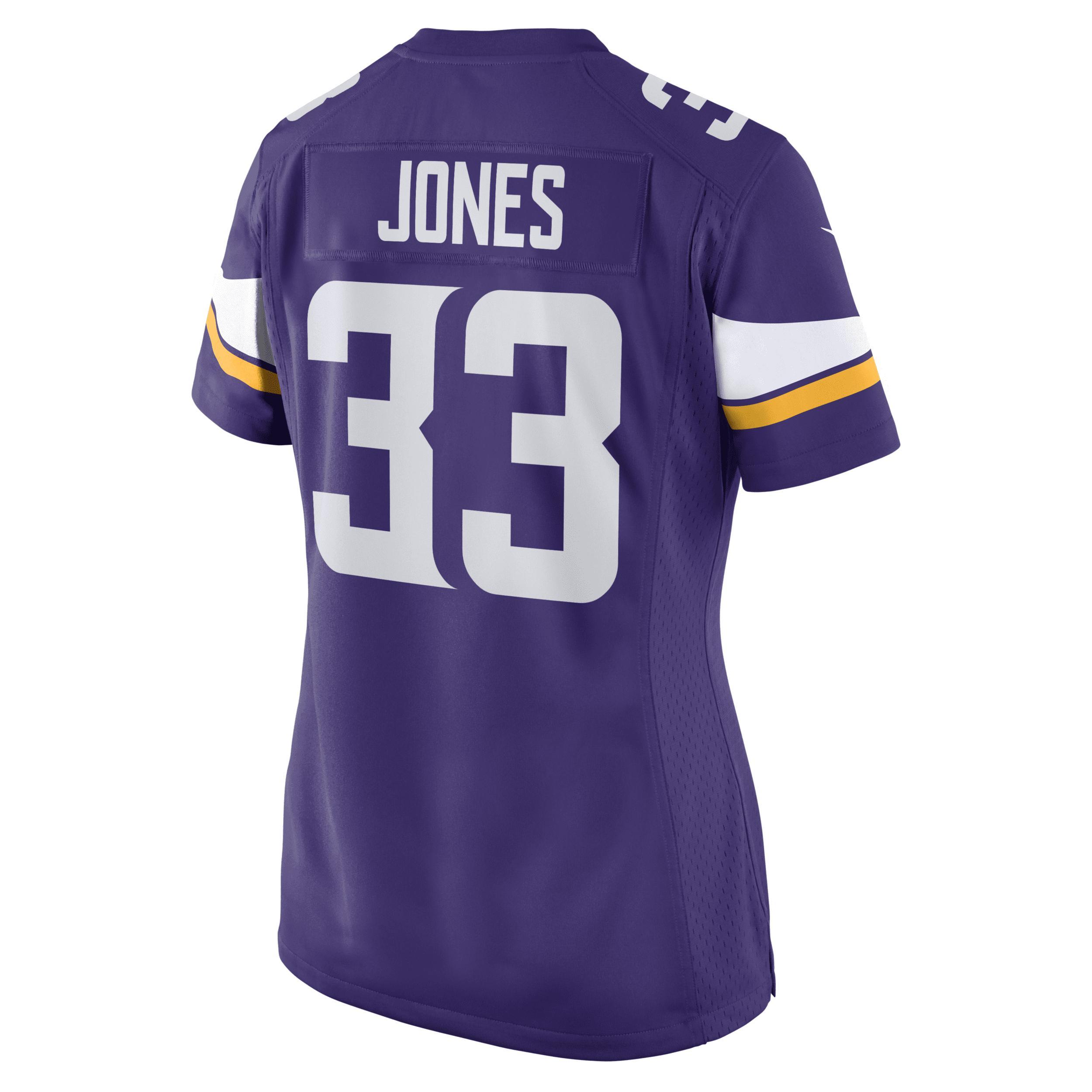 Women's Nike Aaron Jones Purple Minnesota Vikings Game Player Jersey, Size: Medium Product Image