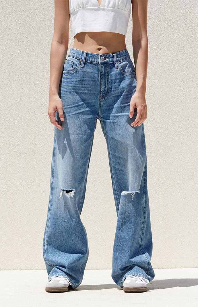 PacSun Women's Ripped Boyfriend Jeans Product Image