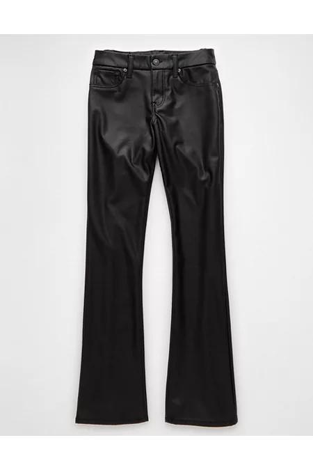 AE Stretch Curvy Vegan Leather Classic Bootcut Pant Womens product image