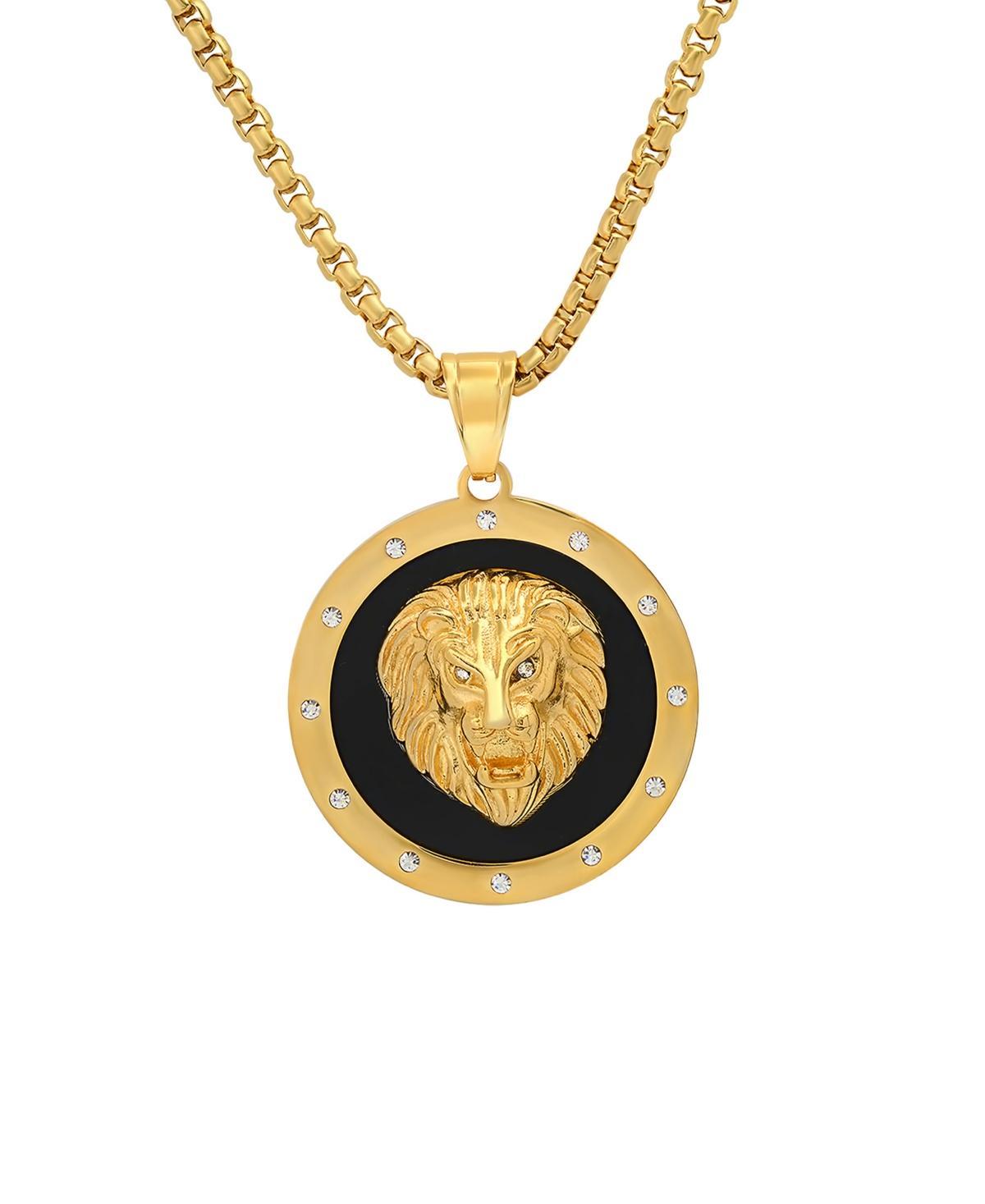 HMY JEWELRY Lion Head Pendant Necklace in Yellow at Nordstrom Rack Product Image