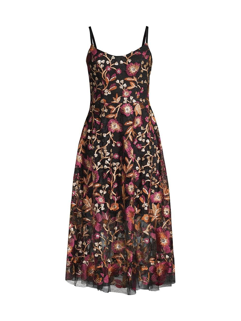 Dress the Population Uma Floral Embroidered Lace Dress Product Image