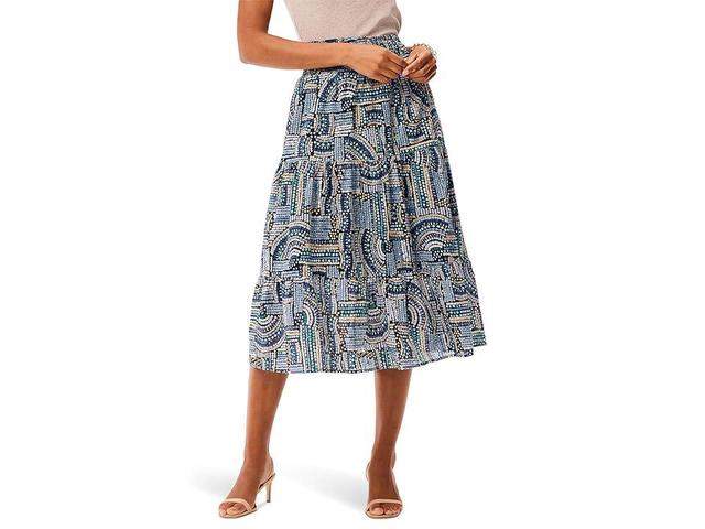 NIC+ZOE Mosaic Mix Shirt Multi) Women's Skirt Product Image