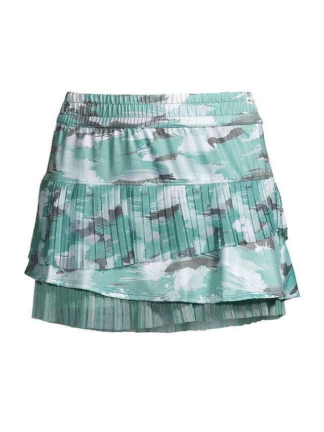 Womens Cant Find Me Love Hide N Seek Camouflage Pleated Miniskirt Product Image