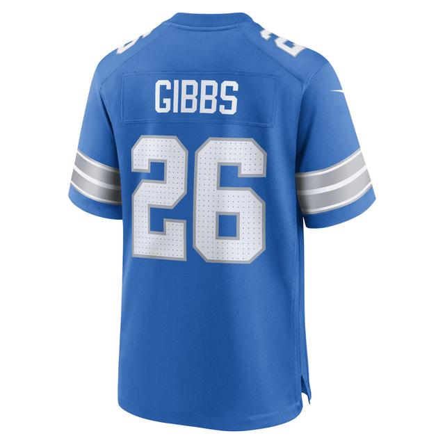 Jahmyr Gibbs Detroit Lions Nike Men's NFL Game Football Jersey Product Image