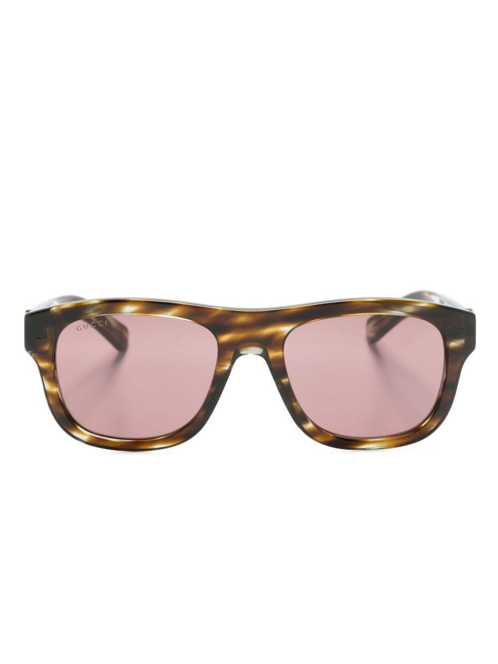 Tortoiseshell Wayfarer-frame Sunglasses In Brown Product Image