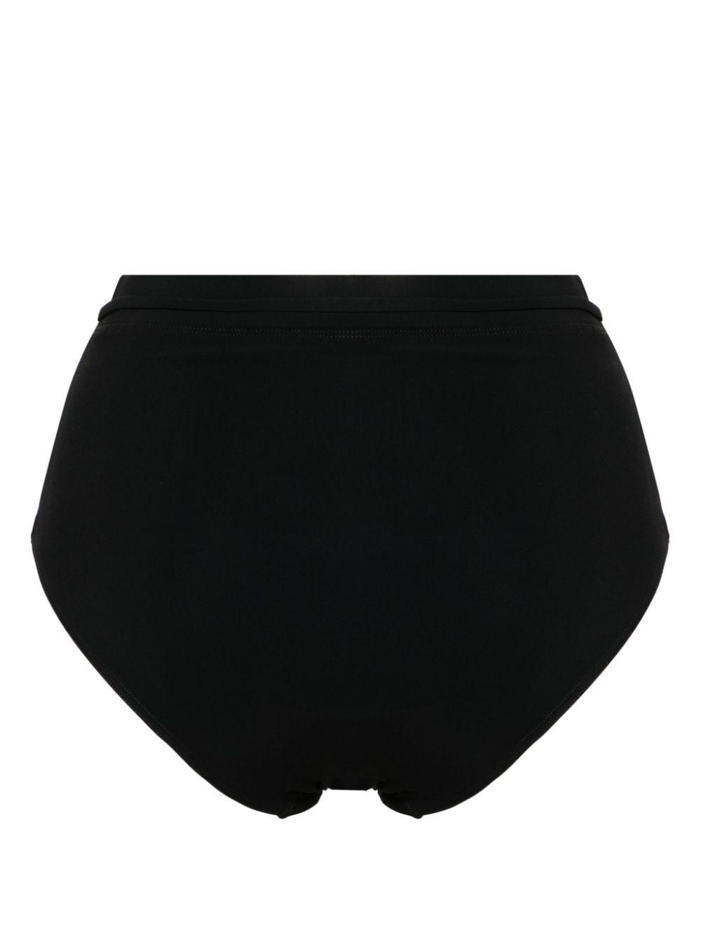 Women's Halliday High-rise Bikini Bottom In Noir Product Image