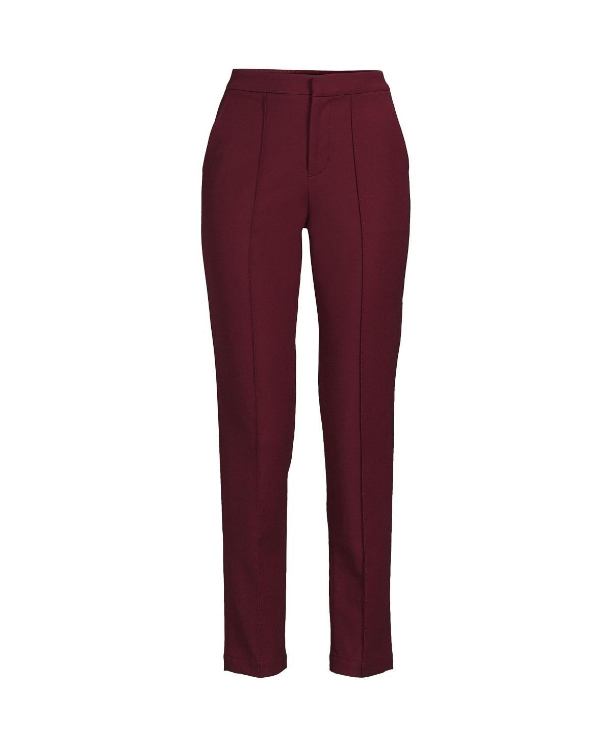 Lands End Womens High Rise Bi Stretch Pintuck Pencil Ankle Pants Product Image