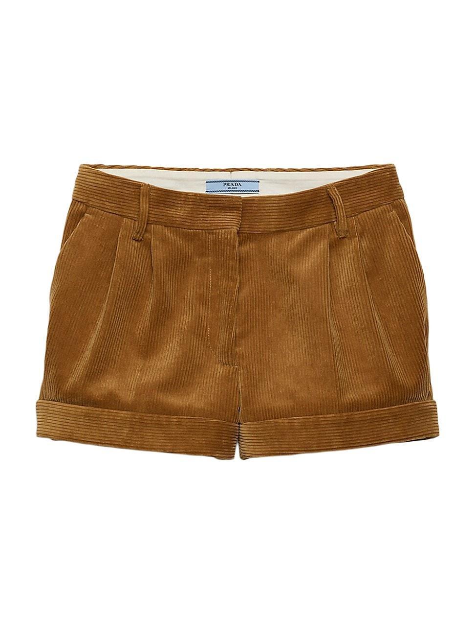 Womens Corduroy Shorts Product Image