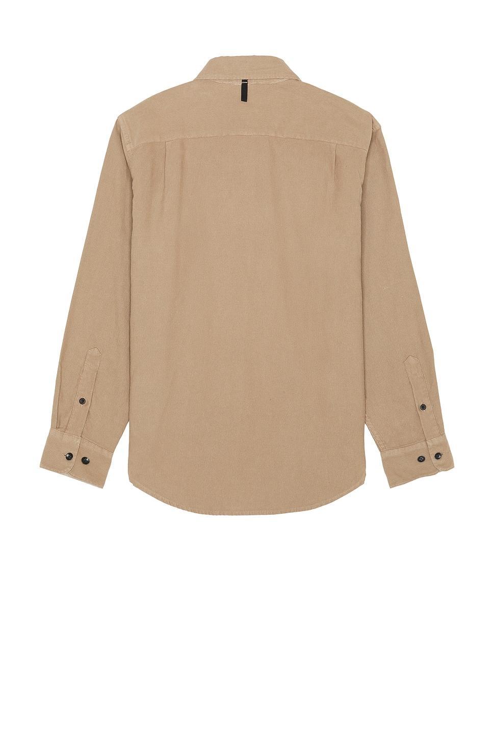 RAG & BONE Finch Corduroy Long Sleeve Shirt In Brown Product Image