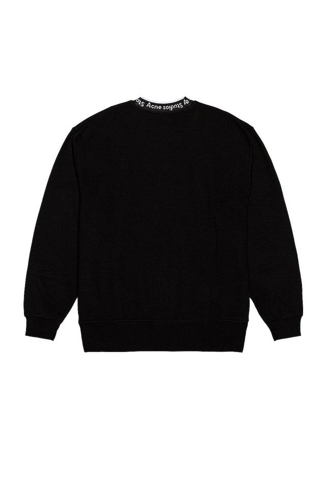 Acne Studios Mens Fulton Logo Rib Crewneck Sweatshirt Product Image