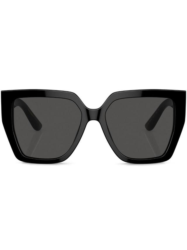 Tinted Square-frame Sunglasses In Black_dark_grey Product Image