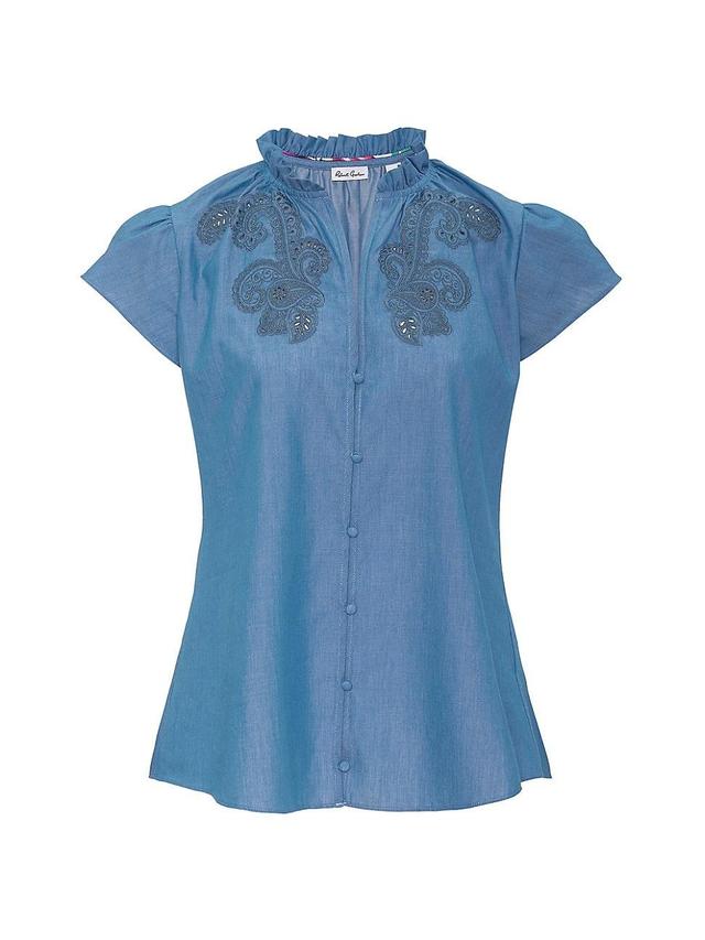 Robert Graham Mabel Embroidered Blouse Product Image