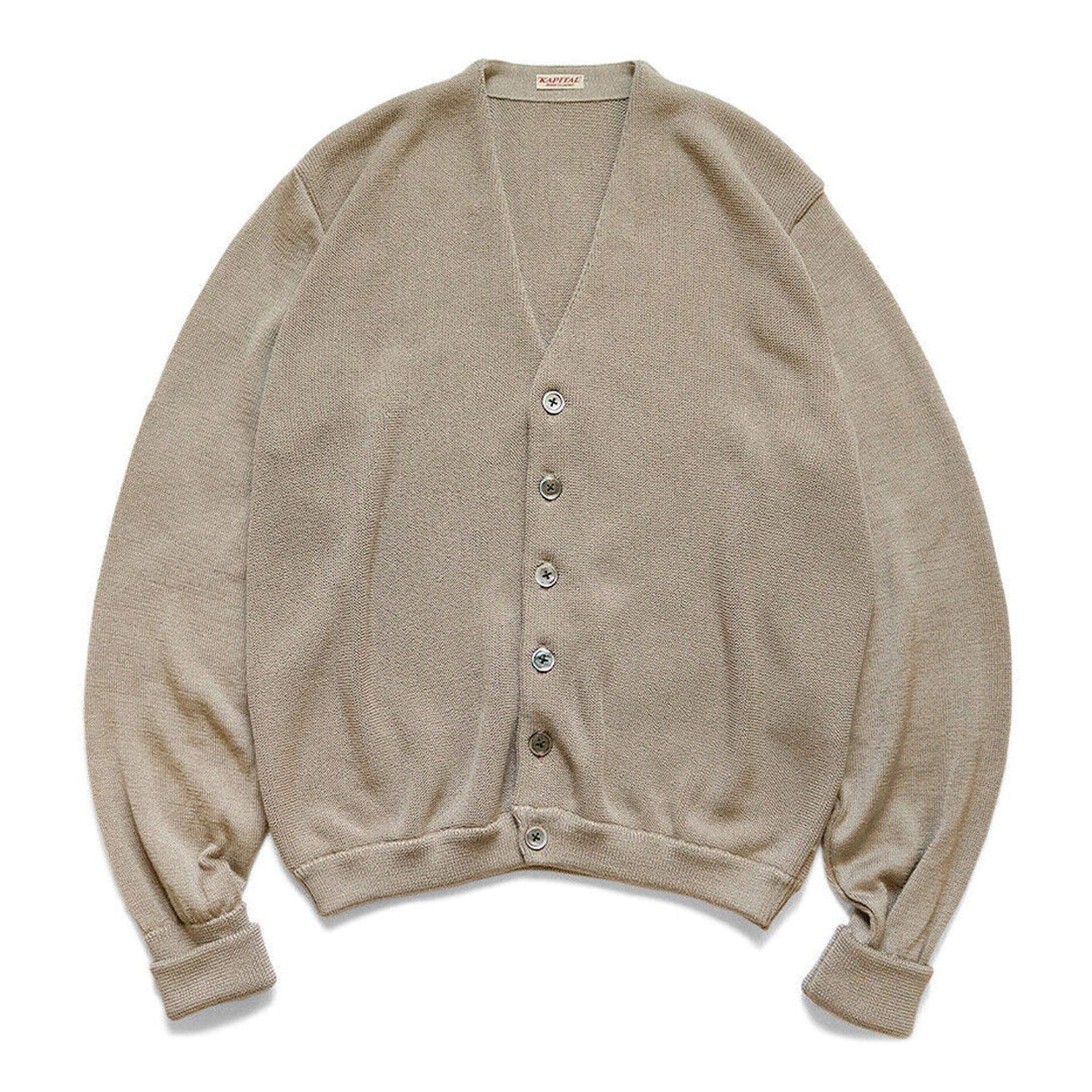 10G ECO KNIT ELBOW-CONEYBOWY SHORT CARDIGAN Male Product Image