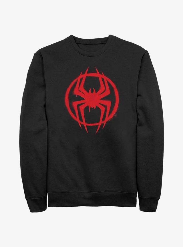 Marvel Spider-Man Spray Circle Symbol Sweatshirt Product Image