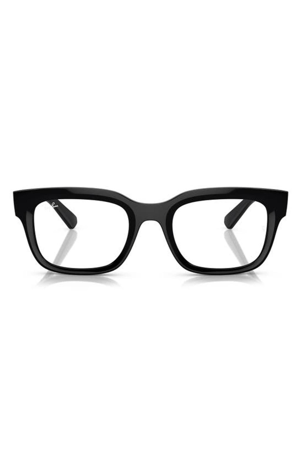 RAY BAN Chad 54mm Rectangular Optical Glasses In Black Product Image