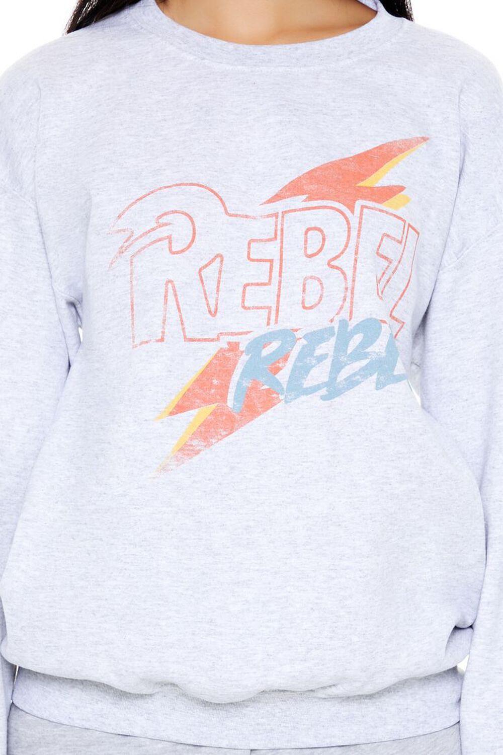 Rebel Rebel Fleece Pullover | Forever 21 Product Image