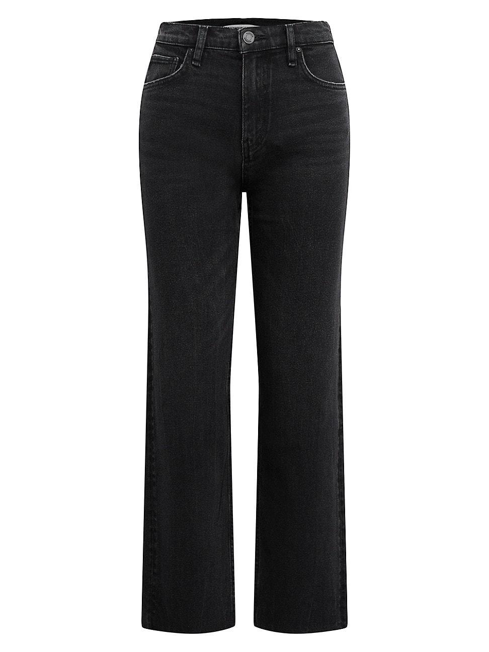 Hudson Jeans Remi High-Rise Straight Ankle in Fade Fade To Black) Women's Jeans Product Image