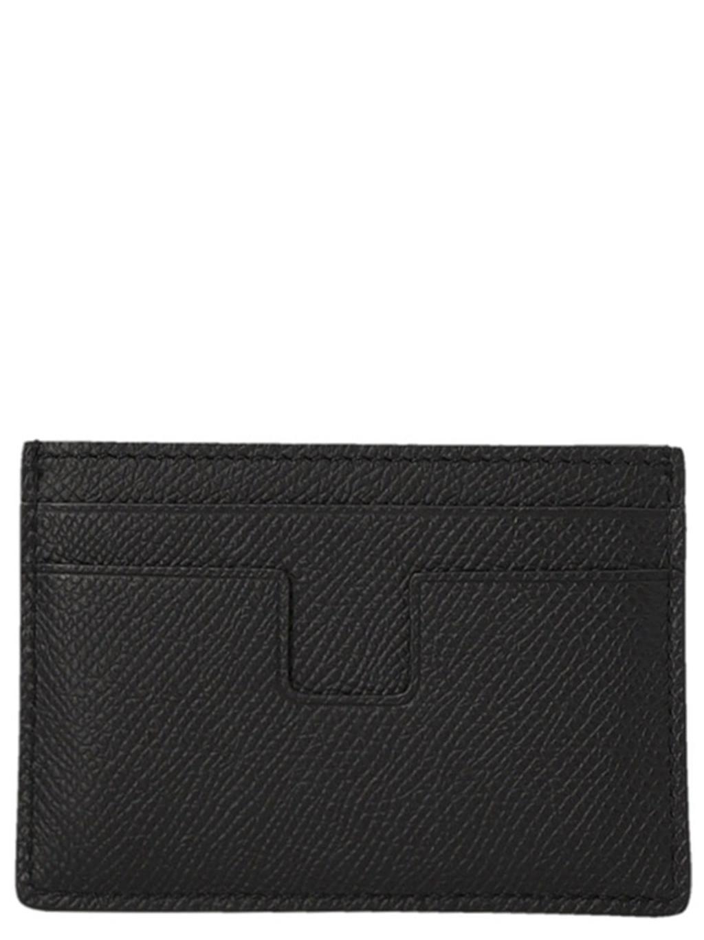 Logo Card Holder Wallets, Card Holders Black Product Image