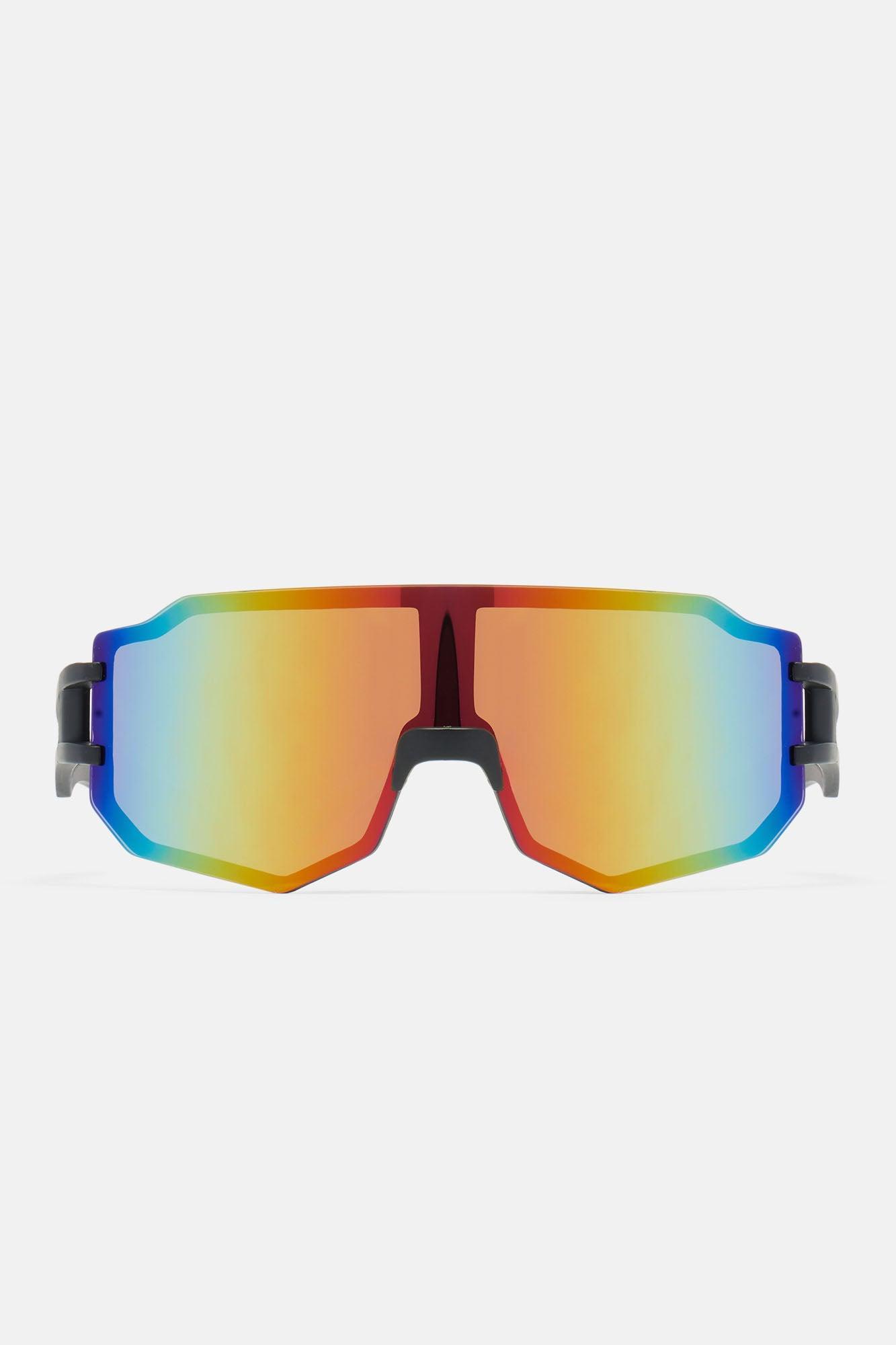 Check Reflection Sunglasses - Black/Red Product Image