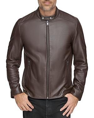 Marc New York Mens Viceroy Sleek Leather Racer Jacket Product Image