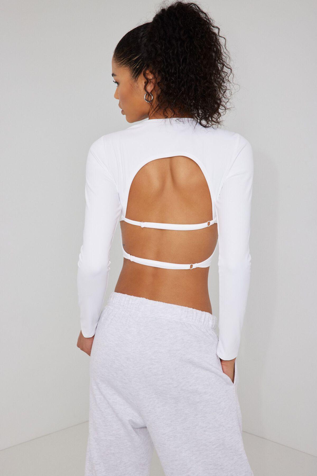 Open Back Long Sleeve Top Product Image