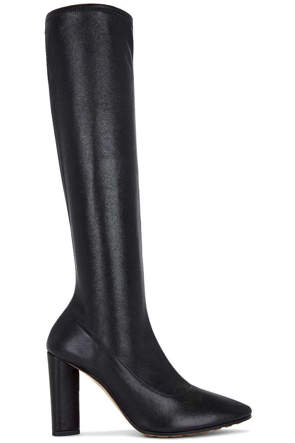 Bottega Veneta Tripod High Boot in Black - Black. Size 40 (also in 36, 38). Product Image