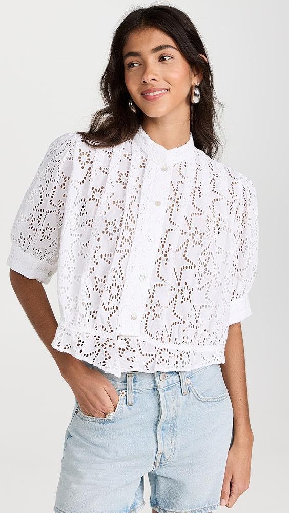 Alix of Bohemia Rhiannon Star Anglaise Blouse | Shopbop Product Image