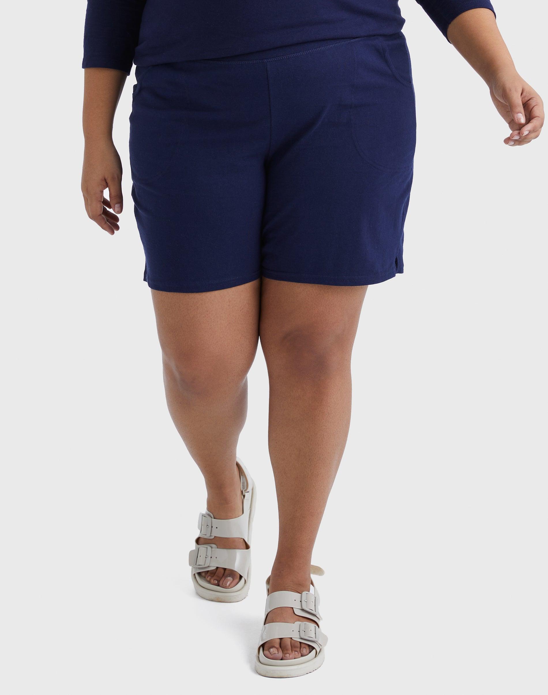 Plus Size Just My Size Pocket Jersey Shorts, Womens Product Image